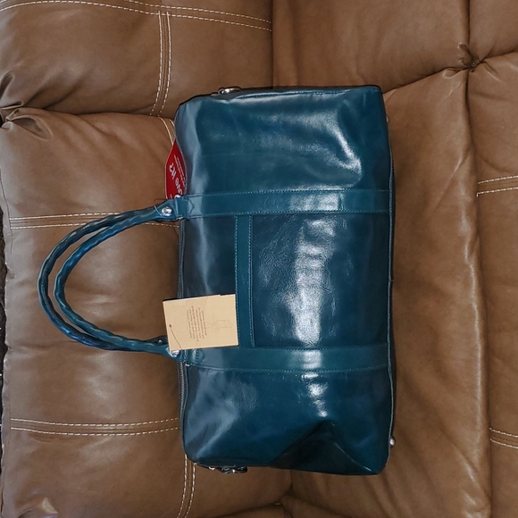 Patricia Nash Bags Patricia Nash Blue Coral Leather Weekender